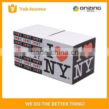 Promotional 75*75*75mm memo block note pad with printing on sides