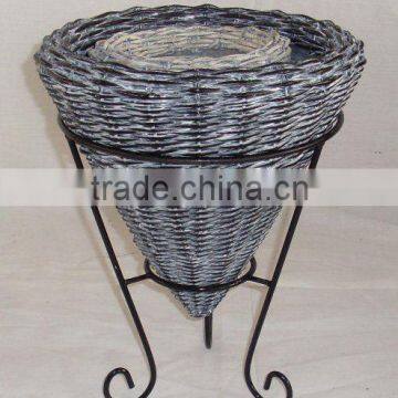 willow basket for garden or plant