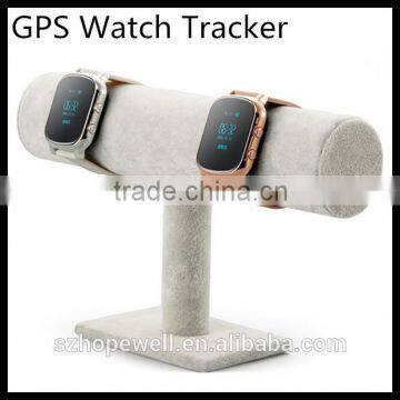 2015 New Arrive touch screen SIM card with GPS latest wrist watch mobile phone