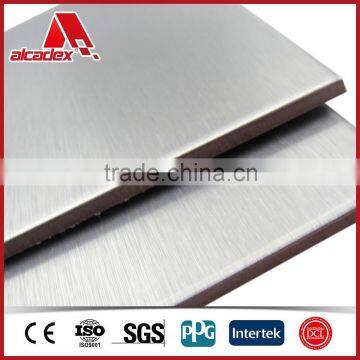 4x10 brushed silver dibond 3mm sheets