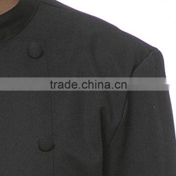 Customized With Good Quality Double Breasted Black Chef Uniform