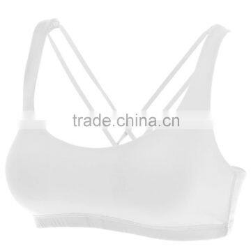 Women's Light Support Cross Back Wirefree Yoga Sport Bra