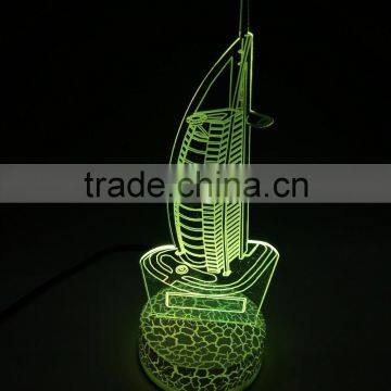 JM-3D07 Yiwu Jiumei Seven Color 3d Led Night Light Baby photo-2