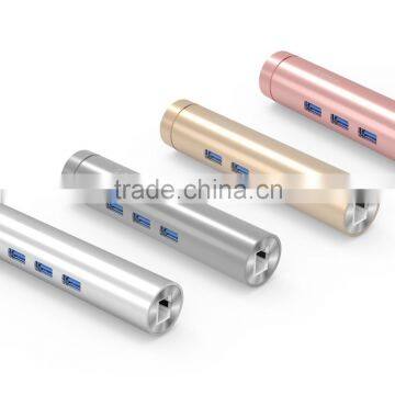 4 Color Rose Silver Gold Sky Gray ORICO ARH3L OEM ODM aluminum 4 port usb 3.0 type-c hub USB C to RJ45 1000M Ethernet Adapter