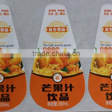 Professional factory high quality cheap bottle labels self-adhesive stickers printing