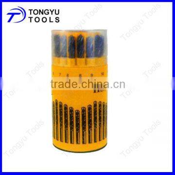 16pcs HSS Drill Bit Sets in round plastic box