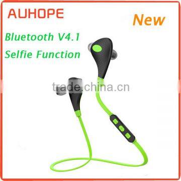 Selfie function multipoint the newest wireless earbuds bluetooth v4.1 headphones for smartphones