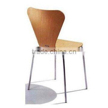 Cheap and good quality dining chair with metal legs