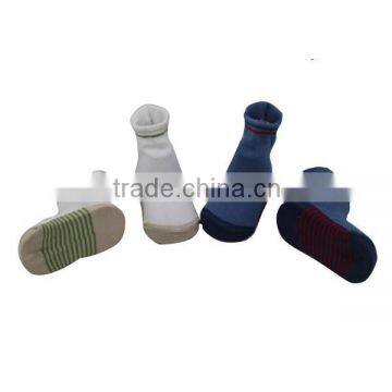 GSB-71 Bulk High Quality Custom Organic Cotton Baby Striped Socks