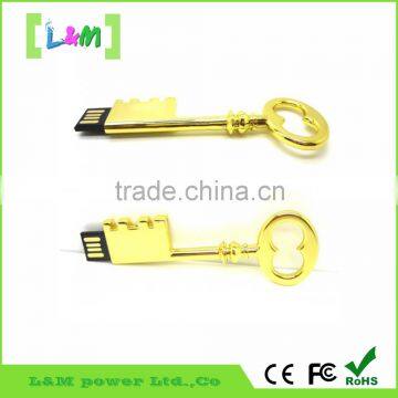2015 HOT Sale! Metal The Skeleton Key shaped wholesale usb flash drives
