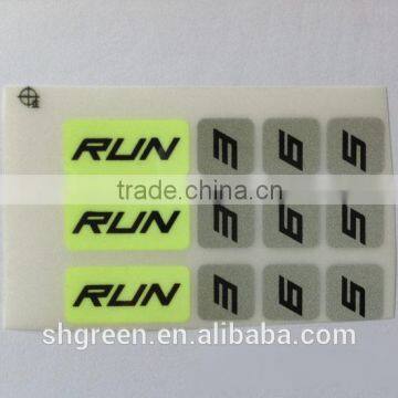 Clear PET film heat press transfer label for uniforms