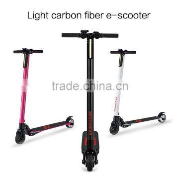 2016 new folding 5 inch carbon fiber electric scooter lightweightest carbon fiber scooter