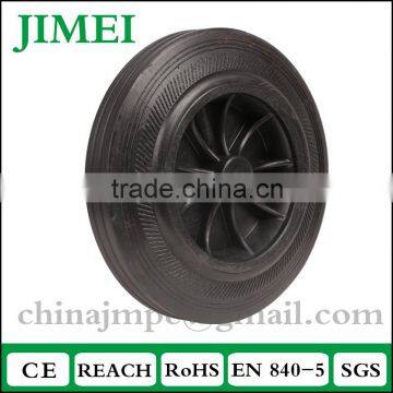 Solid Dustbin Rubber Wheel 8*2