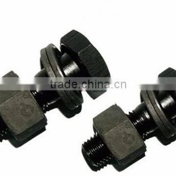Black Double Threaded Stud Bolt And Nut Made in China photo-2