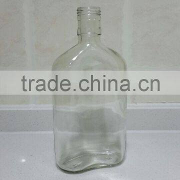 350ml Flint Empty Flat Glass Bottles for Spirits photo-2