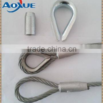 Lifting wire rope thimble, cable wire protected heart shape ring