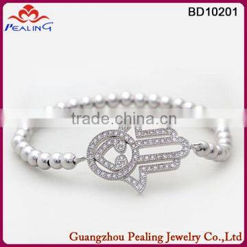 (BD10201)Palm Jewelry Gold Plated Chain Beads Fashion Bracelet