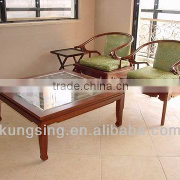 antique hand carved designs wood chairs and table for restaurant