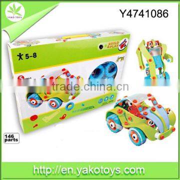 DIY Block car 146pcs educational toy for kids