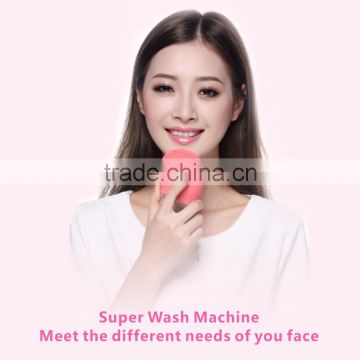 Korea silicone facial brush/rotative rolling Exfoliate dead skin cells body face massage brush