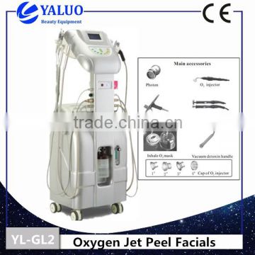 Skin Analysis Dispel Chloasma For Sale! Water Oxygen Diamond Peel Portable Oxygen Facial Machine Machine Jet Peel Skin WhiteningBeauty Machine Dispel Pouch Dispel Black Rim