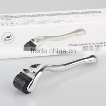 Newest micro needle derma roller/ 540 needles silver skin roller