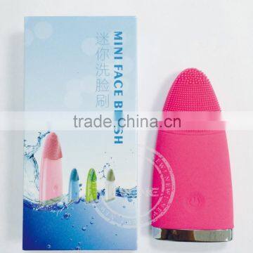 Blue Color Vibration Silicone Face Brush Deep Cleaning photo-6