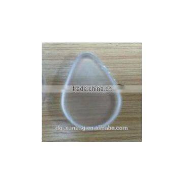 silicone sponge, specifically in waterdrop/leaf shape as in attached image.