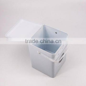 Laundry Machine Shaped washing Powder Tin Container Metal Storage Box photo-4