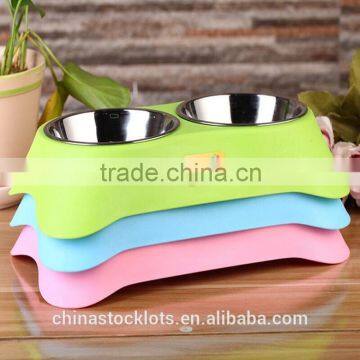 Double Stainless Steel pet bowl, pet products