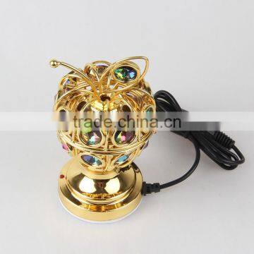 wholesale golden electric incense burner apple shape censer use in car