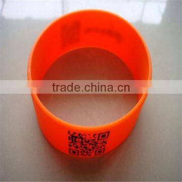 Printed logo silicone id wrist band for adult and child