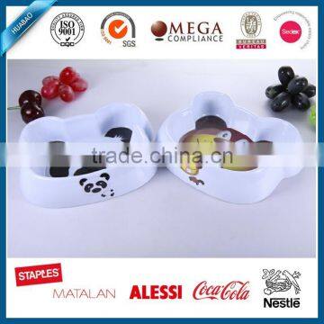 Camping Animal head design 100%melamine pet bowls & feeders,eco-friendly cat dishes