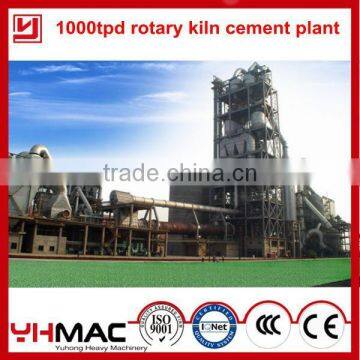 Henan Yuhong Rotary Kiln of 1000tpd Cement Produciton Line Plant For Sale