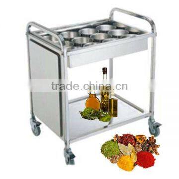 simple design competitive price food trolley cart for high sale