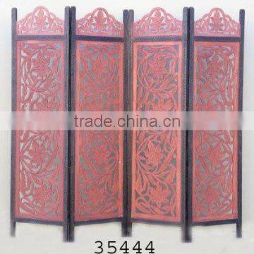 Solid Wooden 4 Pannel Screen Room Divider