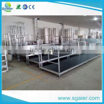 Indoor main portable spectator stand,bleacher stand with guardrail