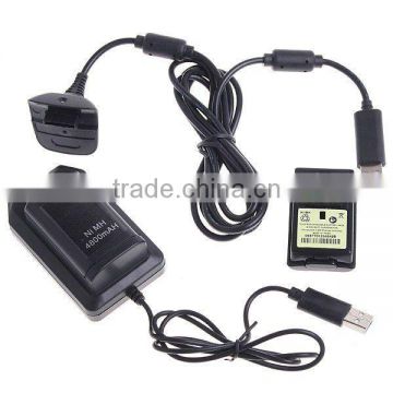 4800mAh Battery pack & Charger Cable Kit For Xbox 360