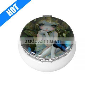 Beautiful Mystical Girl Themed Ceramic and Glass Trinket Box