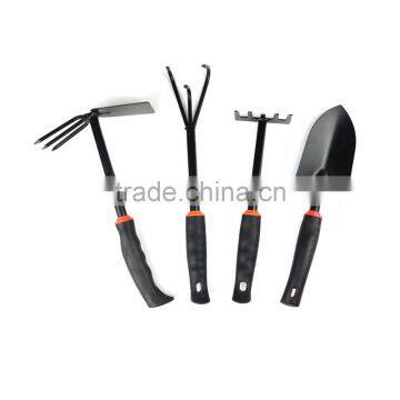 4pcs Mini Garden Plant Tool Set With Plastic Handle Gardening Tool Shovel Dual-Hoe Rake