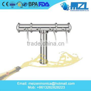 China Manufacturer Unique Style Polished Brass Beer Tower Dispenser for Hotel photo-5