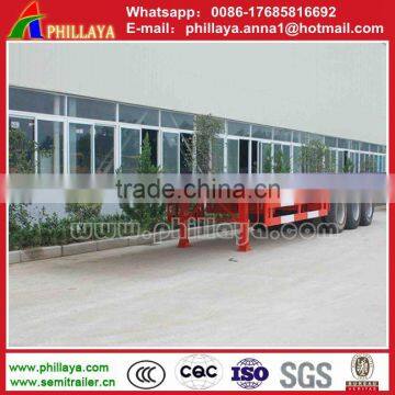 China New 40T 3 Axle Drop Deck Trailer for Container Transport photo-5