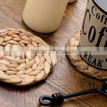 Custom Eco-friendly Straw Handmade Round Cup Mat Coffee Table Mats photo-4