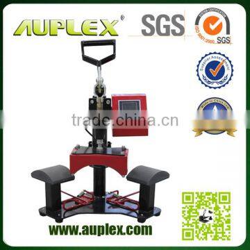 Auplex double stations printing cap hat heat press sublimation machine