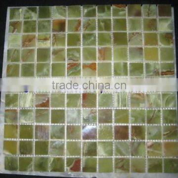 EXPORT QUALITY HOT SALE CHEAP PRICE DARK GREEN ONYX MOSAIC TILES COLLECTION