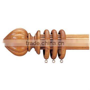 Curtain pole,curtain rod,pointed gadroon finial on pole(B190045)