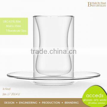 Double Wall Creative Fancy Pyrex Arabic Tea Glass