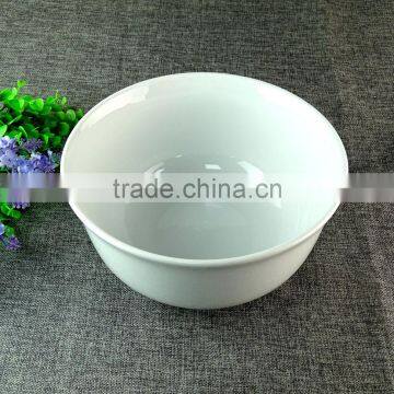 Stock 10 Inch China Big White Ceramic Soup Bowl For Daily&Restaurant Use photo-2