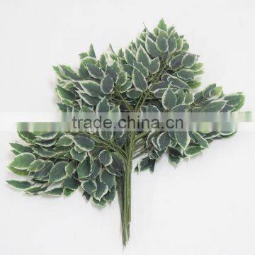 2016 Wholesale Artificial Leaves White Banyan Artificial Leaves for Decoration Artificial Big Green Leaves photo-4