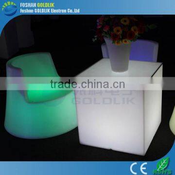 Top quality colorful led cube furniture GKC-040RT